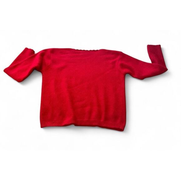 Vintage Paul Harris Design Red Sweater - Angora Blend Size S Made in Hong Kong - Picture 2 of 5